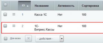 Интернет-магазин на «1С-Битрикс» и онлайн-кассы Настройка кассы в 1с битрикс